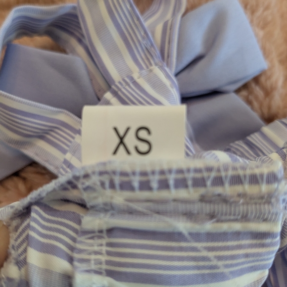 2/$10 🐾 New Size XS Elegant Lavender Purple Striped Dog Dress with Bow 🐾 - Picture 7 of 8